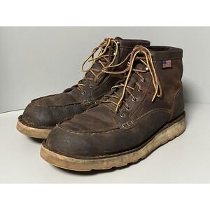 Danner Bull Run Moc 6" Soft Toe #15563 Work Boots Brown Leather Men's 11.5 EE